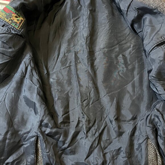 Donegal Tweed Ireland Wool Herringbone Sport Coat Blazer - Men's EU 54L / US 44L - Picture 11 of 16